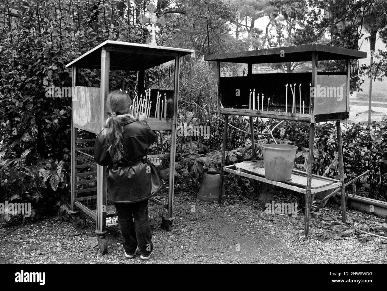 Roma, Italia 01/03/2003: Abbazia di tre Fontane, chiesa Scala Coeli. Comunità cristiana ortodossa rumena. ©Andrea Sabbadini Foto Stock