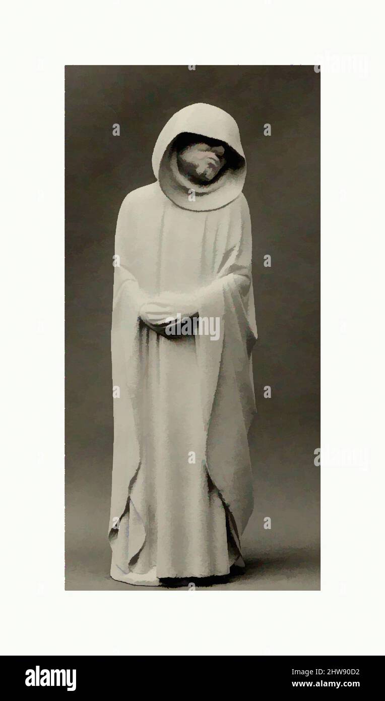 Arte ispirata al Mourner, inizio 20th secolo (originale datato 1450–53), Franco-Netherlandish, Plaster, tuta: 15 poll. (38,1 cm), riproduzioni-scultura, opere classiche modernizzate da Artotop con un tuffo di modernità. Forme, colore e valore, impatto visivo accattivante sulle emozioni artistiche attraverso la libertà delle opere d'arte in modo contemporaneo. Un messaggio senza tempo che persegue una nuova direzione selvaggiamente creativa. Artisti che si rivolgono al supporto digitale e creano l'NFT Artotop Foto Stock