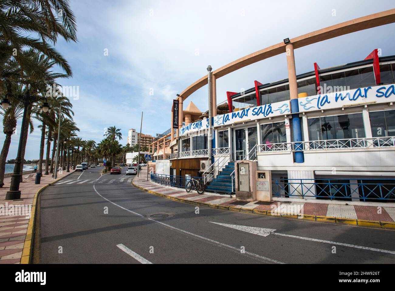 Paseo Marítimo de Aguadulce, Roquetas de Mar, Almería Foto Stock