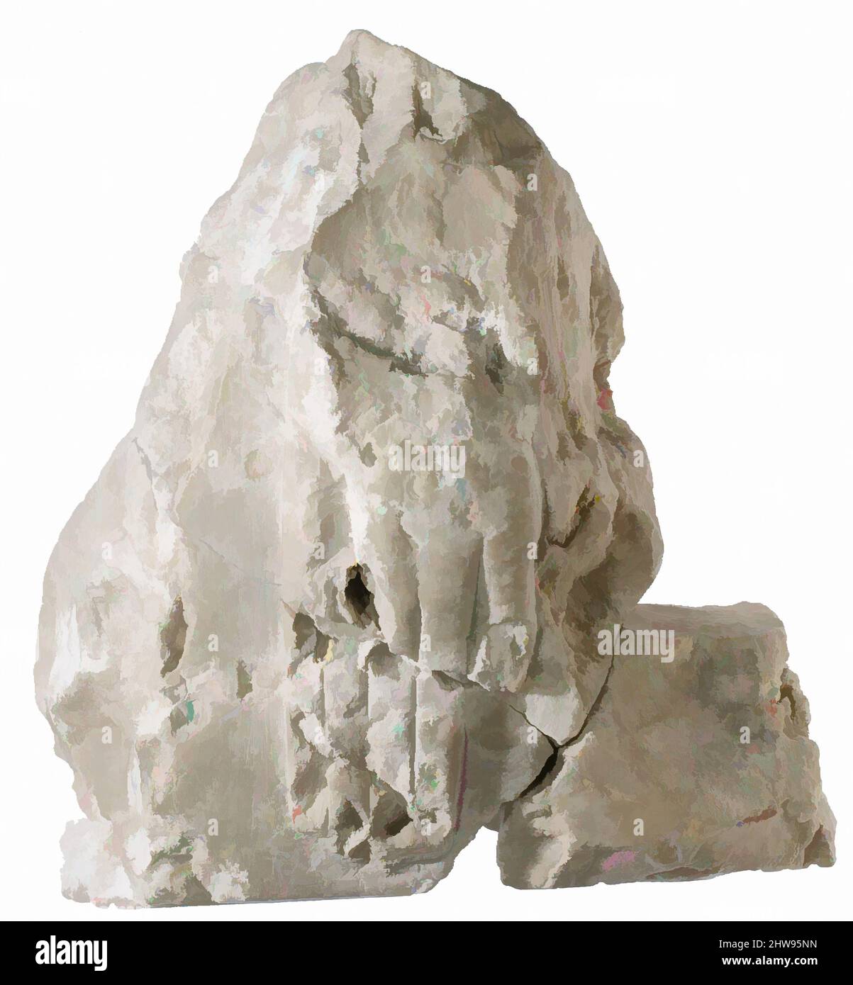 Arte ispirata da offrire tavolo con mano, nome e titolario di Akhenaten, New Kingdom, Amarna periodo, Dinastia 18, ca. 1353–1336 a.C., dall'Egitto, dal Medio Egitto, Amarna (Akhetaten), Grande Tempio dell'Aten, Pit fuori dal muro meridionale, scavi Petrie/carter, 1891–92, Indurated, opere classiche modernizzate da Artotop con un tuffo di modernità. Forme, colore e valore, impatto visivo accattivante sulle emozioni artistiche attraverso la libertà delle opere d'arte in modo contemporaneo. Un messaggio senza tempo che persegue una nuova direzione selvaggiamente creativa. Artisti che si rivolgono al supporto digitale e creano l'NFT Artotop Foto Stock