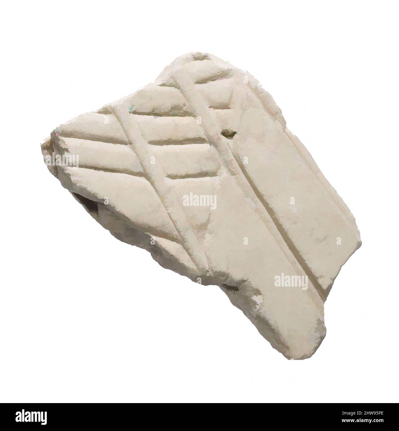 Arte ispirata al rilievo pittorico, Aten raggi sopra l'offerta, New Kingdom, periodo Amarna, Dinastia 18, ca. 1353–1336 a.C., dall'Egitto, dal Medio Egitto, Amarna (Akhetaten), Grande Tempio dell'Aten, pozzo fuori parete sud, scavi di Petrie/carter, 1891–92, calcare indurato, H. 7,6 x W, opere classiche modernizzate da Artotop con un tuffo di modernità. Forme, colore e valore, impatto visivo accattivante sulle emozioni artistiche attraverso la libertà delle opere d'arte in modo contemporaneo. Un messaggio senza tempo che persegue una nuova direzione selvaggiamente creativa. Artisti che si rivolgono al supporto digitale e creano l'NFT Artotop Foto Stock