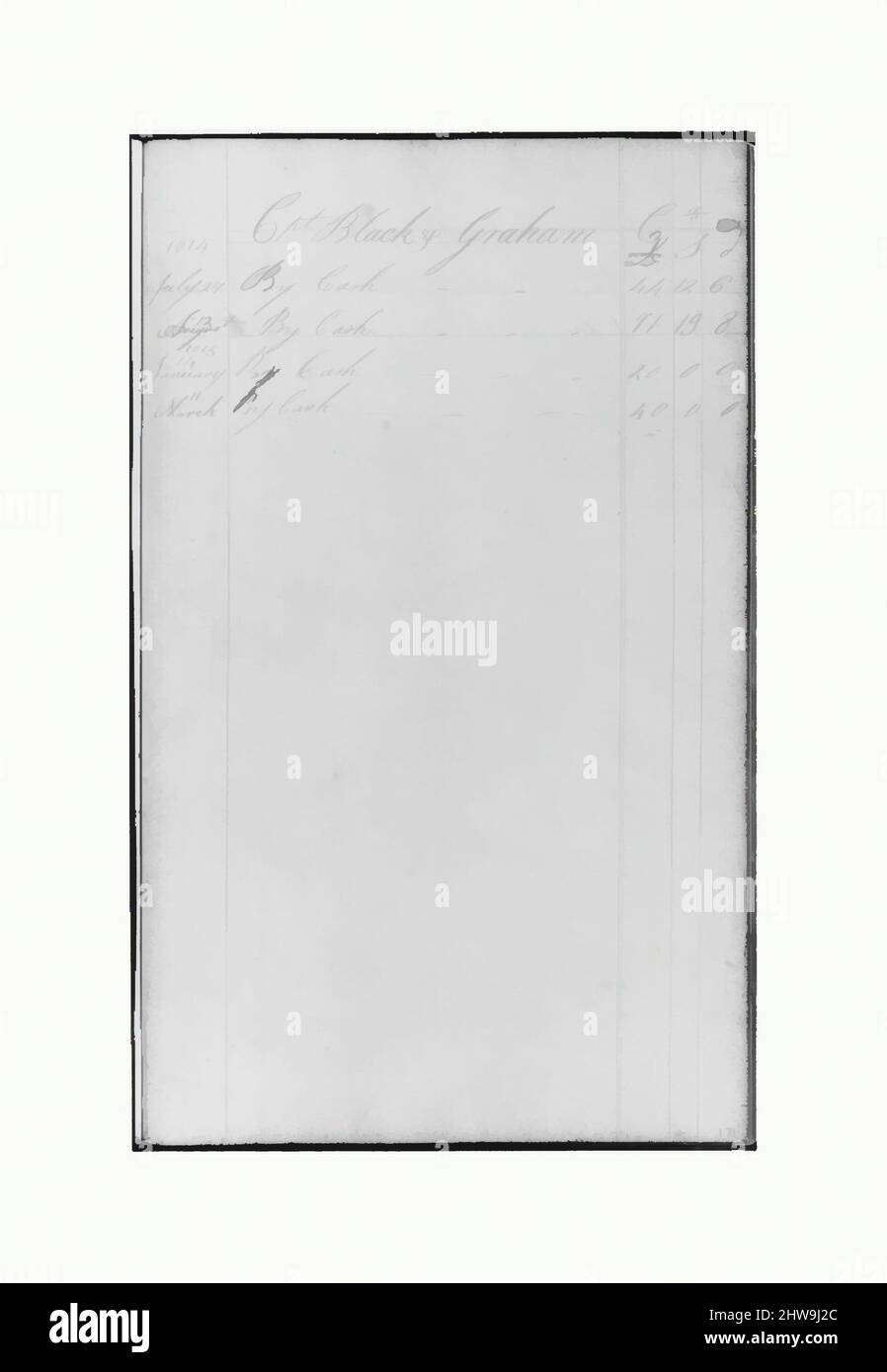 Richard Black(y) Graham (da Sketchbook), grafite, penna, inchiostro e acquerello su carta, disegni, John William Casilear (americano, New York 1811–1893 Saratoga Springs, New York, opere classiche modernizzate da Artotop con un tocco di modernità. Forme, colore e valore, impatto visivo accattivante sulle emozioni artistiche attraverso la libertà delle opere d'arte in modo contemporaneo. Un messaggio senza tempo che persegue una nuova direzione selvaggiamente creativa. Artisti che si rivolgono al supporto digitale e creano l'NFT Artotop Foto Stock