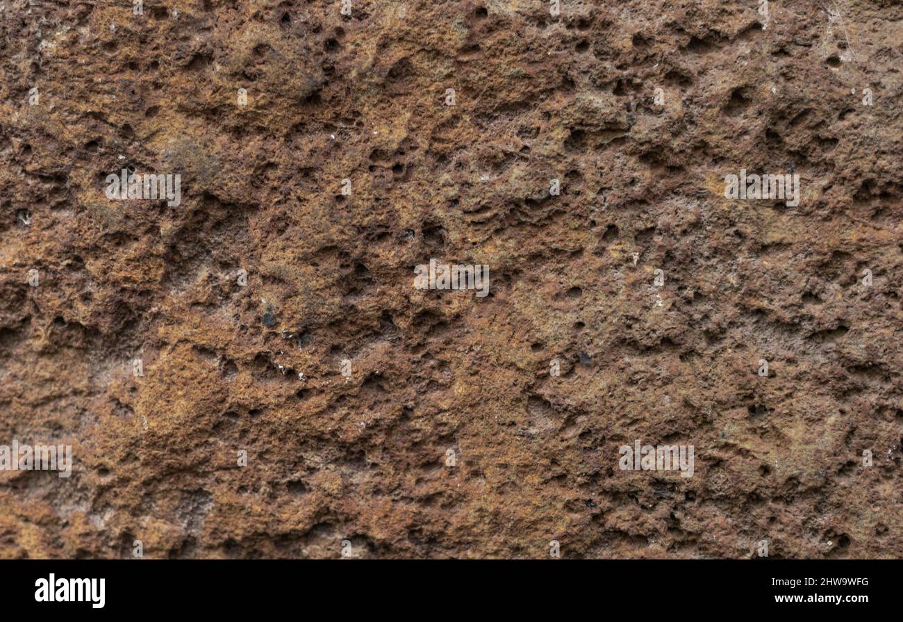 Dorso di pietra unica color ruggine Foto Stock