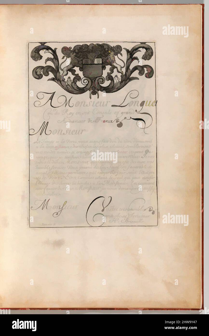 Art Inspired by drawings and Prints, Album Print Ornament & Architecture, Divises Pieces de Serruriers, page 3 (recto), Artist, Classic works Modernized by Artotop with a splash of modernity. Forme, colore e valore, impatto visivo accattivante sulle emozioni artistiche attraverso la libertà delle opere d'arte in modo contemporaneo. Un messaggio senza tempo che persegue una nuova direzione selvaggiamente creativa. Artisti che si rivolgono al supporto digitale e creano l'NFT Artotop Foto Stock