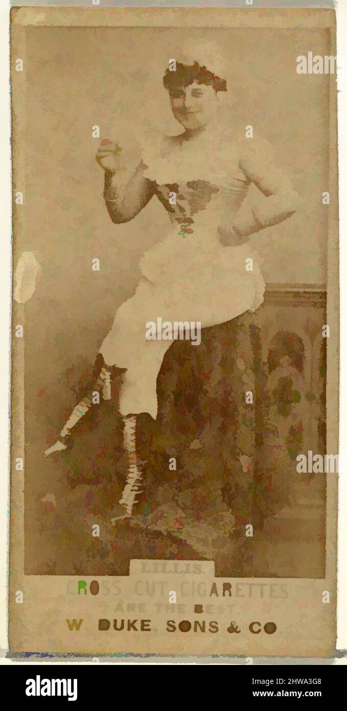 Arte ispirata a disegni e stampe, fotografia, Lillis, dalla serie Actors and Attres pubblicata da Duke Sons & Co. Per promuovere Cross Cut, opere classiche modernizzate da Artotop con un tuffo di modernità. Forme, colore e valore, impatto visivo accattivante sulle emozioni artistiche attraverso la libertà delle opere d'arte in modo contemporaneo. Un messaggio senza tempo che persegue una nuova direzione selvaggiamente creativa. Artisti che si rivolgono al supporto digitale e creano l'NFT Artotop Foto Stock