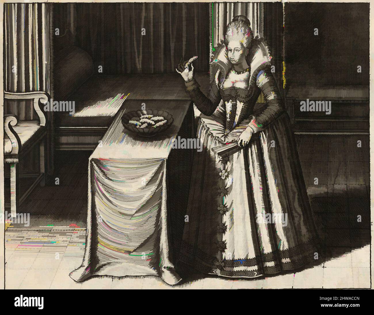 Arte ispirata a disegni e stampe, Enigmes Joyeuses pour les Bons Esprits, Plate 3, artista, Jan van Haelbeeck, Jean Leclerc IV, Fiammingo, opere classiche modernizzate da Artotop con un tuffo di modernità. Forme, colore e valore, impatto visivo accattivante sulle emozioni artistiche attraverso la libertà delle opere d'arte in modo contemporaneo. Un messaggio senza tempo che persegue una nuova direzione selvaggiamente creativa. Artisti che si rivolgono al supporto digitale e creano l'NFT Artotop Foto Stock