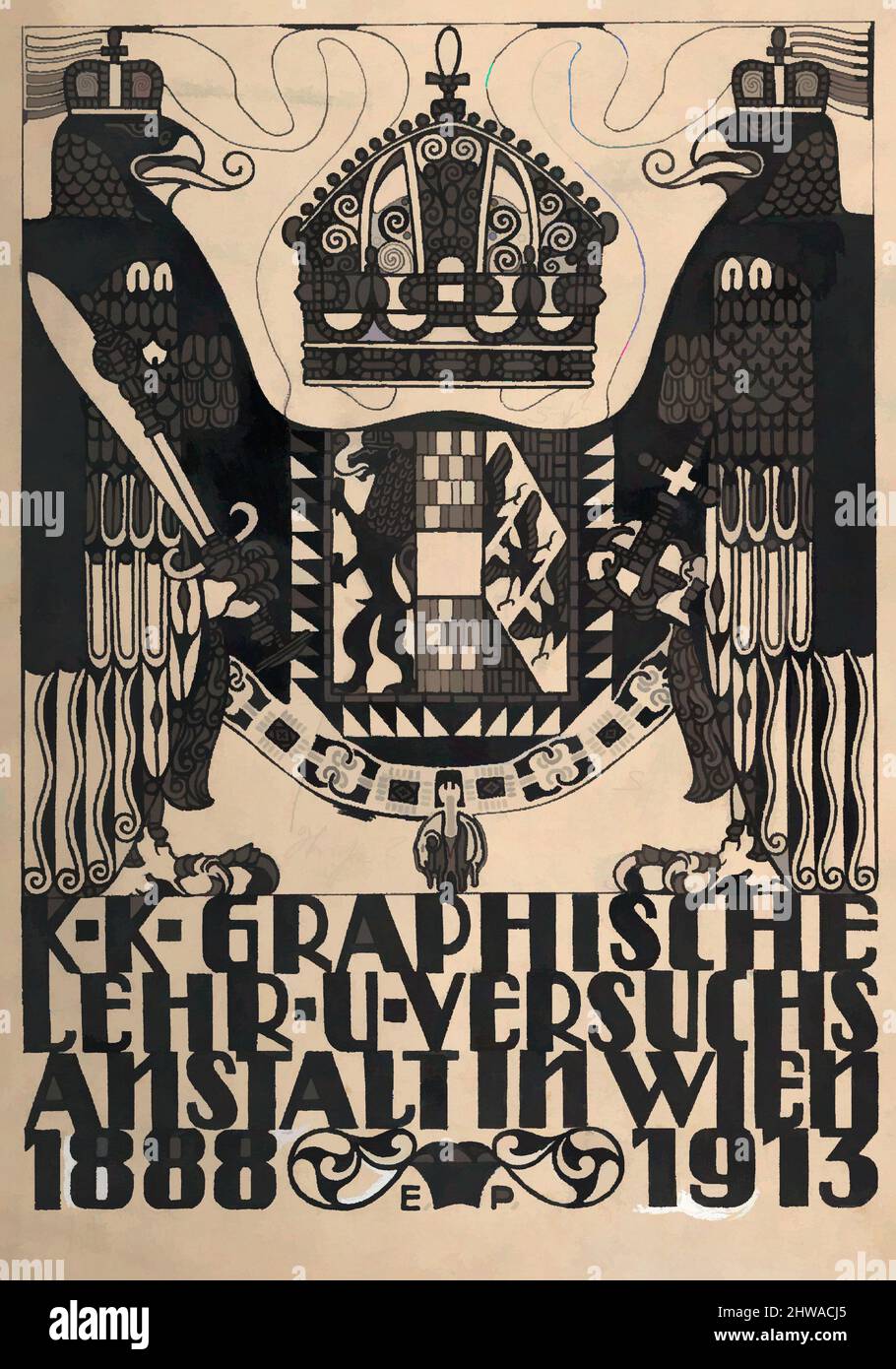 Arte ispirata a disegni e stampe, disegno, Design per una copertina o un titolo per la pubblicazione del 25th anniversario della Grafica viennese, opere classiche modernizzate da Artotop con un tuffo di modernità. Forme, colore e valore, impatto visivo accattivante sulle emozioni artistiche attraverso la libertà delle opere d'arte in modo contemporaneo. Un messaggio senza tempo che persegue una nuova direzione selvaggiamente creativa. Artisti che si rivolgono al supporto digitale e creano l'NFT Artotop Foto Stock