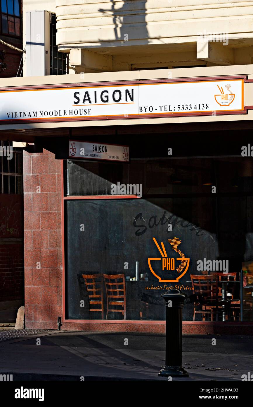 Ballarat Australia / Saigon Ristorante Vietnamita. Foto Stock