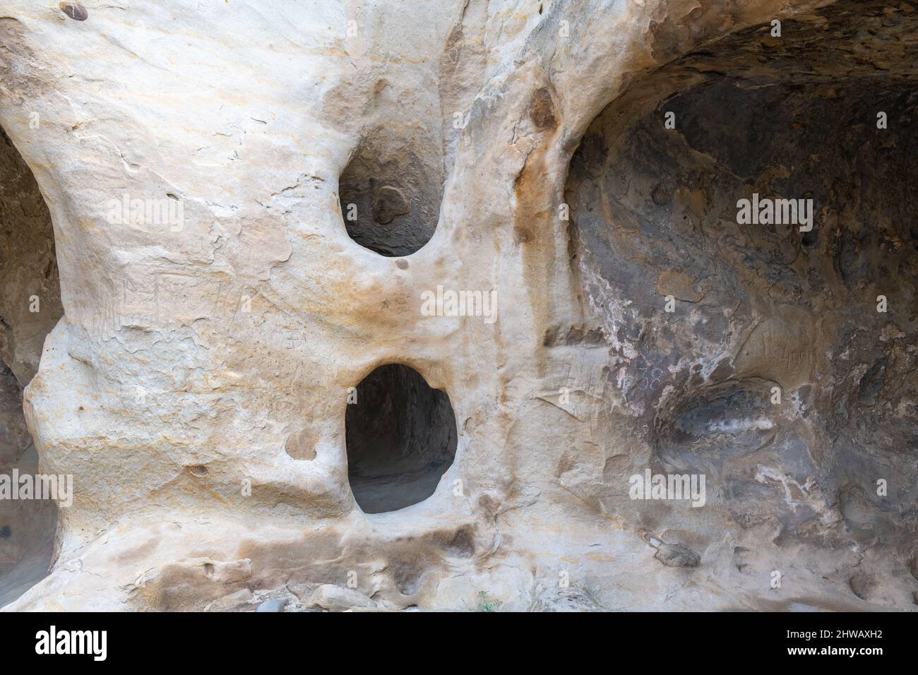 Uplistsikhe è una città molto vecchia in Georgia Foto Stock