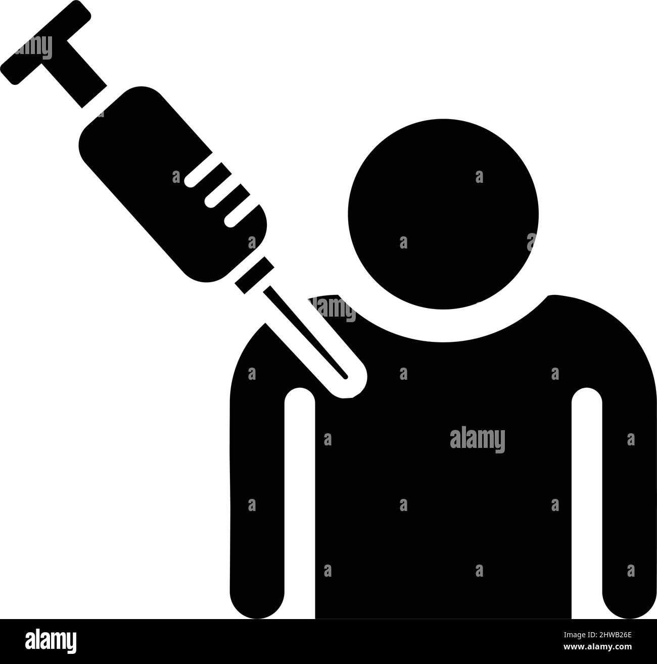 Injection, Get Vaccinated Icon - l'uso perfetto per supporti di stampa, web, immagini di stock, uso commerciale o qualsiasi tipo di progetto di progettazione. Illustrazione Vettoriale