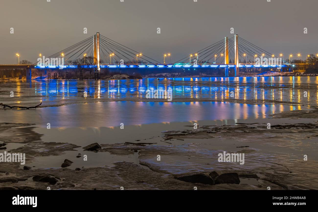 La maggior parte di Milenijny który znajduje się w Wrocławiu Foto Stock