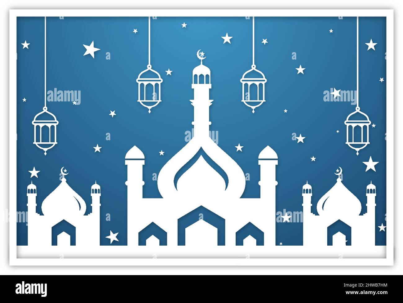 Ramadan Kareem. Festa islamica comunità modello di preghiera per banner, scheda, poster, sfondo. Illustrazione Vettoriale