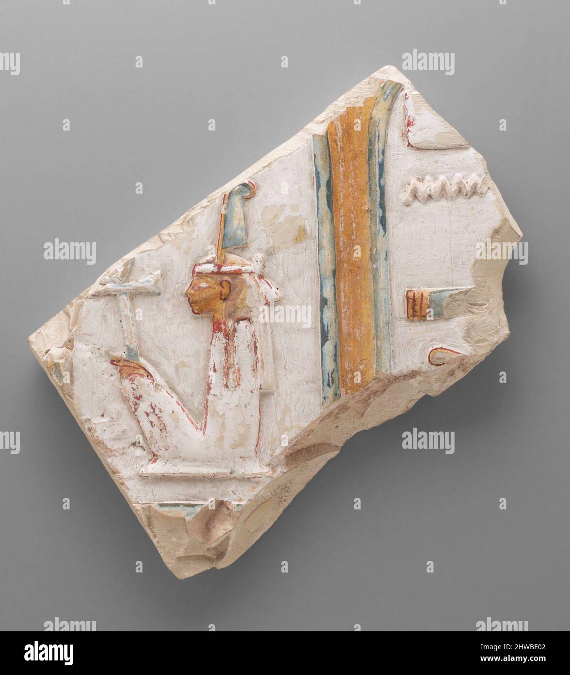 Rappresentazione in rilievo di Maat Foto Stock