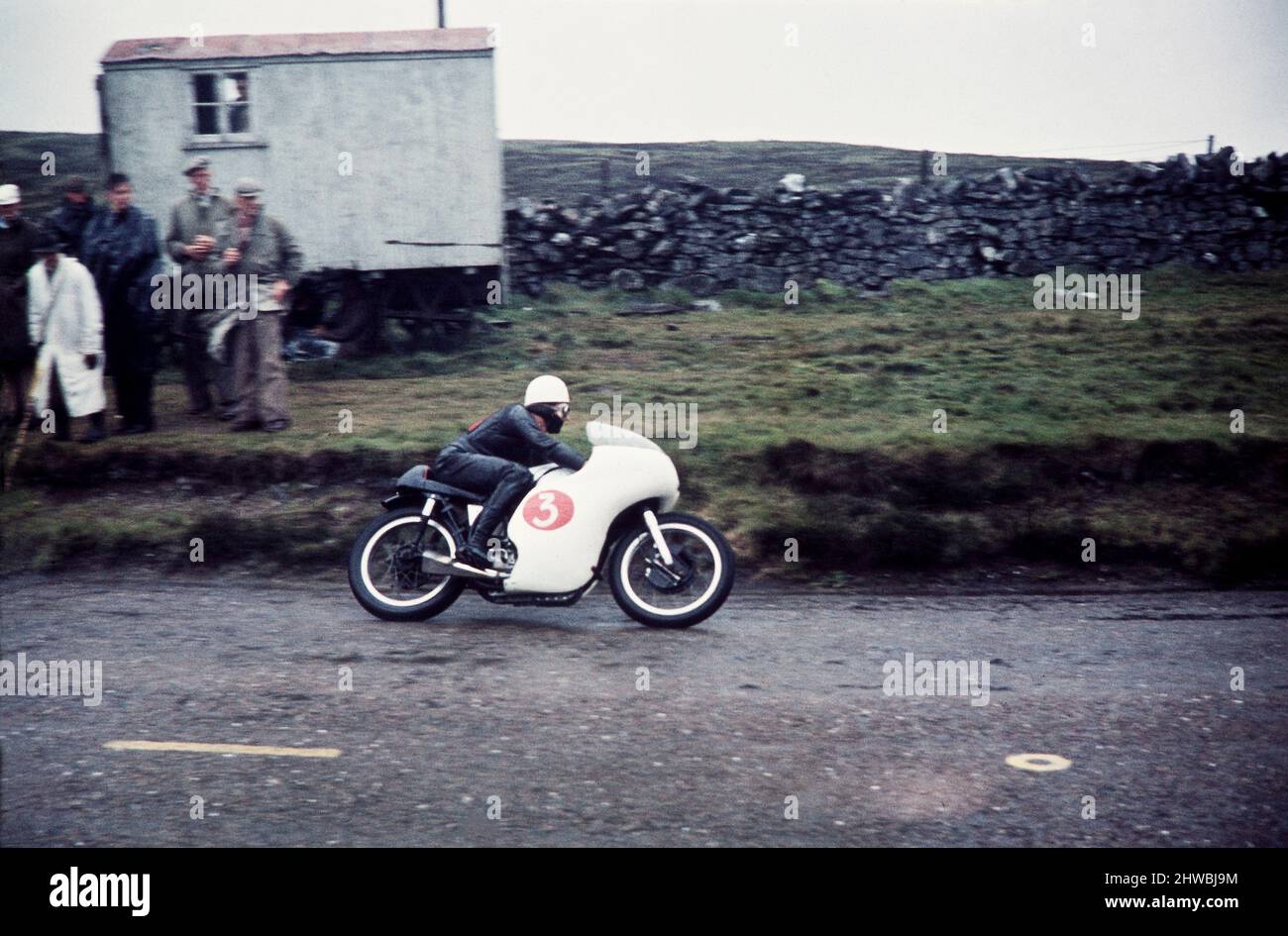 Circuito automobilistico sidecar-racing e moto racing circa 1960 Regno Unito (parte 1). Eventi sportivi dal vivo, Kent UK Foto Stock