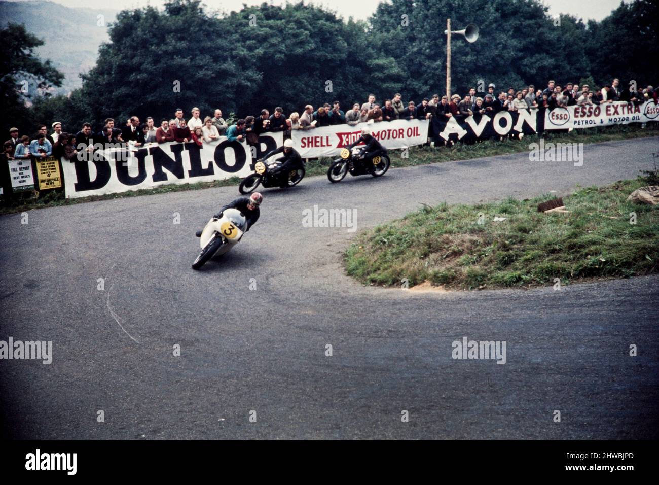 Circuito automobilistico sidecar-racing e moto racing circa 1960 Regno Unito (parte 1). Eventi sportivi dal vivo, Kent UK Foto Stock