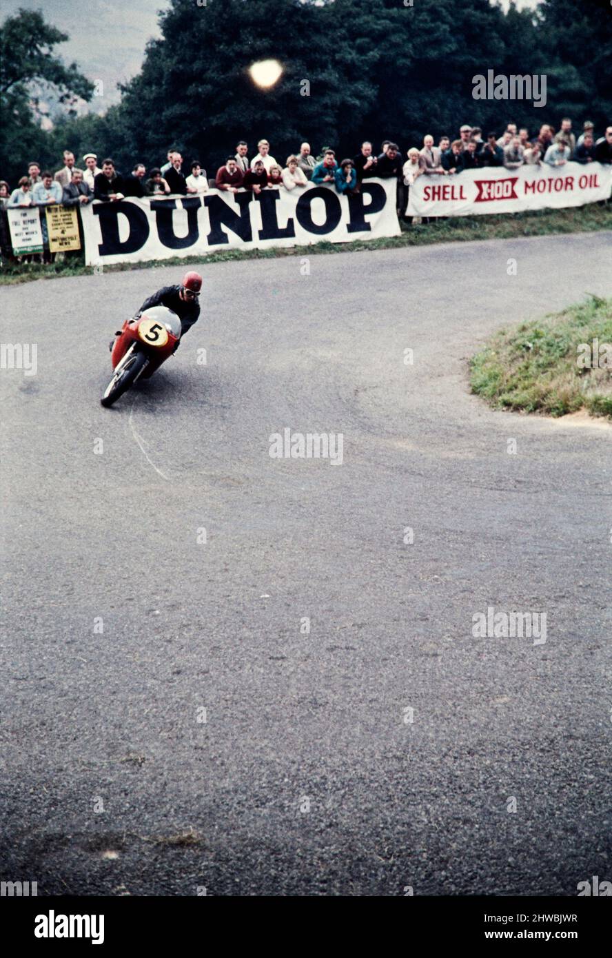 Circuito automobilistico sidecar-racing e moto racing circa 1960 Regno Unito (parte 1). Eventi sportivi dal vivo, Kent UK Foto Stock