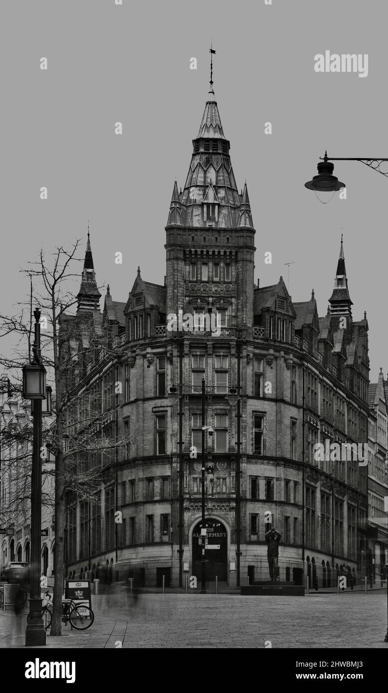 Vecchio edificio Prudential nel centro di Nottingham Foto Stock