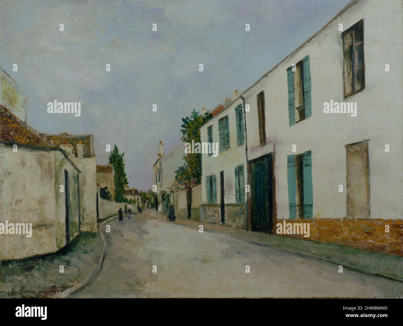 Street Scene (Rue de Village). Artista: Maurice Utrillo, francese, 1883–1955 Foto Stock