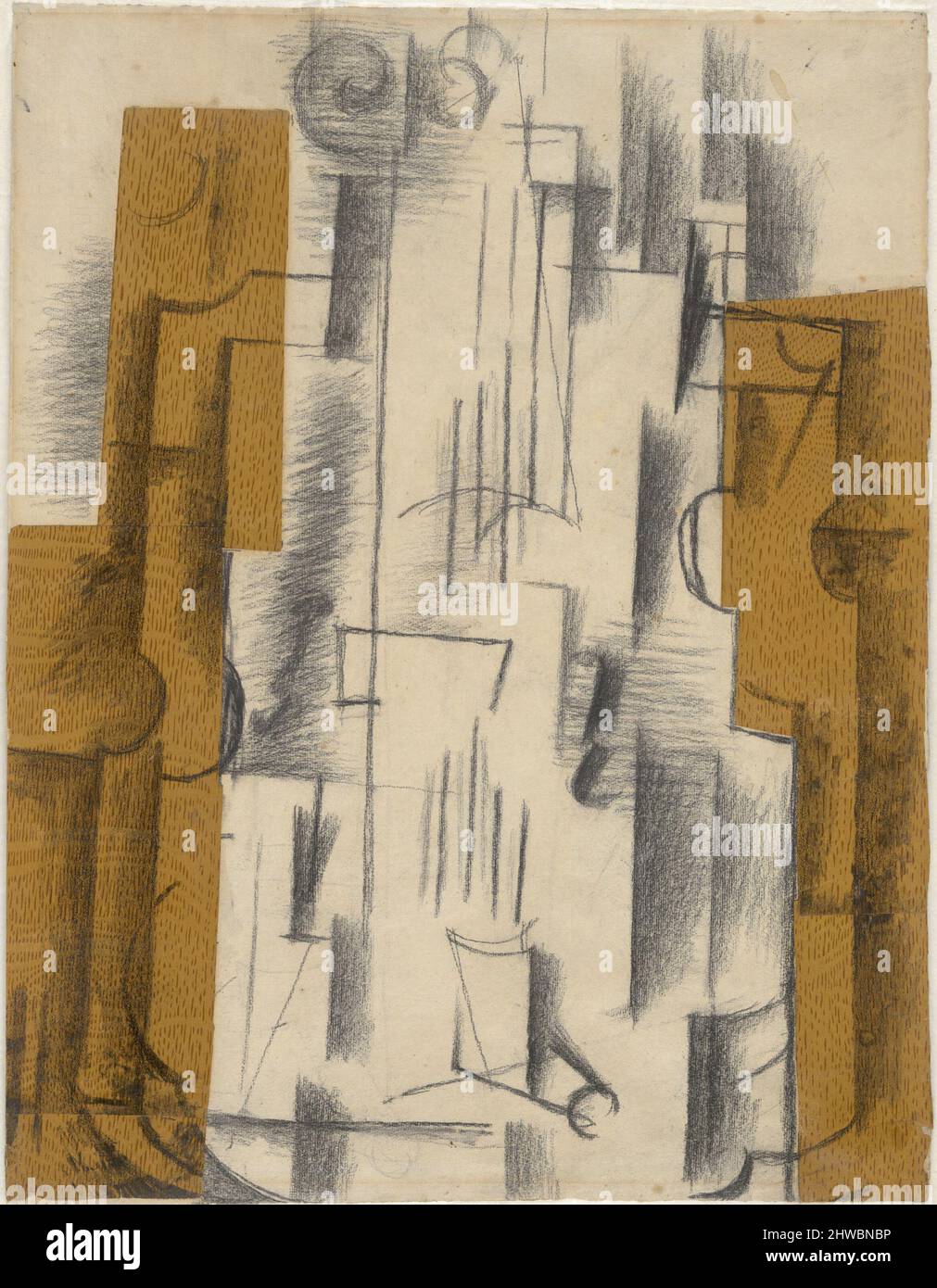 Natura morte au violon (Still Life with a Violin). Artista: Georges Braque, francese, 1882–1963 Foto Stock