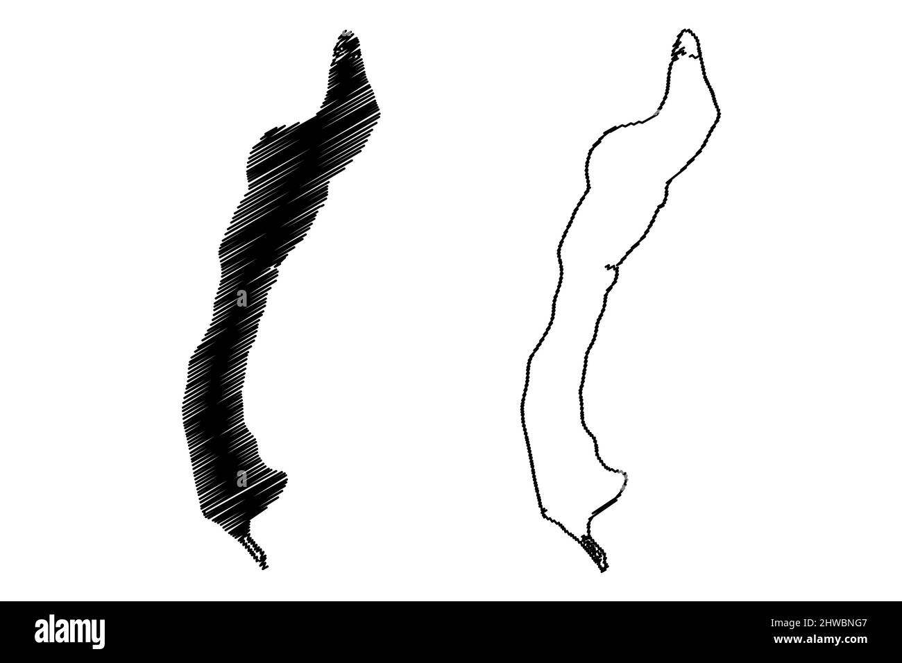 Isola di Csepel (Danubio in Ungheria, Budapest) illustrazione vettoriale mappa, schizza Csepel mappa Illustrazione Vettoriale