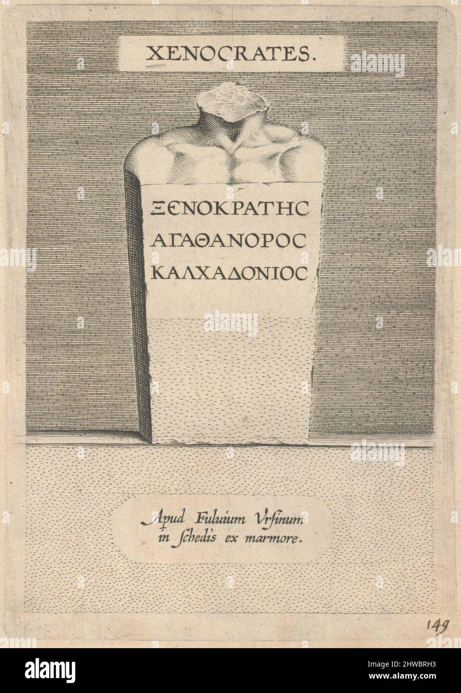 Xenocrate. Artista: Sconosciuto Foto Stock