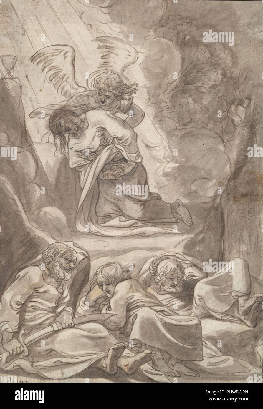 Cristo nel Giardino del Getsamane. Artista: Francesco Badens, Fiammingo, 1571–1618 Foto Stock