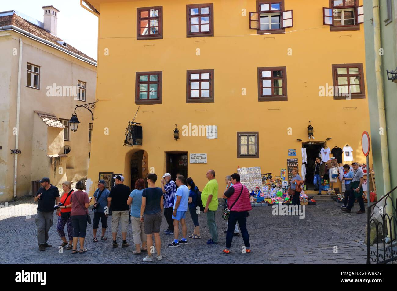 6 2021 settembre - Sighisoara, Schäßburg, Romania: La Casa di Vlad Dracul in Transilvania Foto Stock