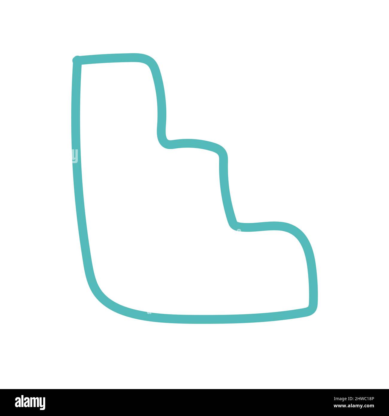 Scale elemento disegno a mano cute Illustrazione colore pastello Illustrazione Vettoriale