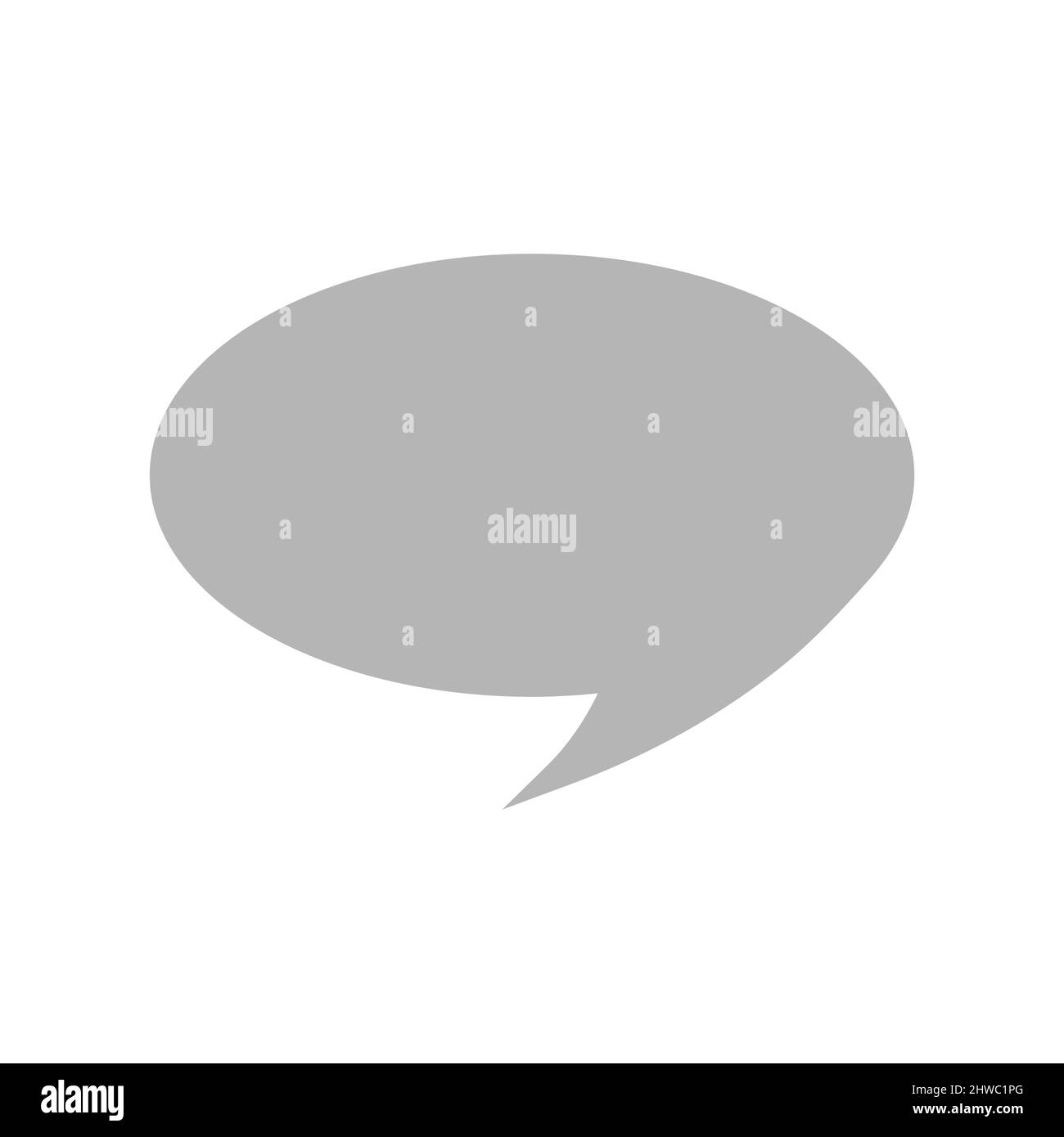 Icona vettoriale con fumetto vocale o chat. Simbolo di fumetto parlante o pensante. Illustrazione Vettoriale