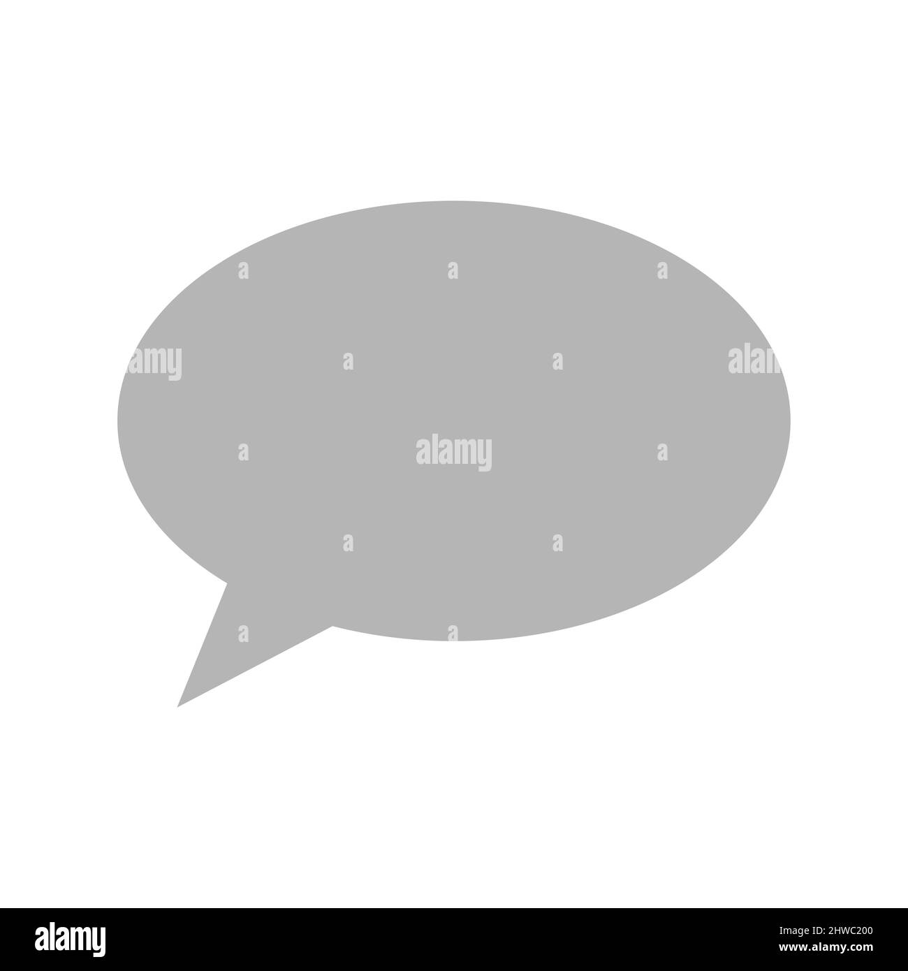 Icona vettoriale con fumetto vocale o chat. Simbolo di fumetto parlante o pensante. Illustrazione Vettoriale