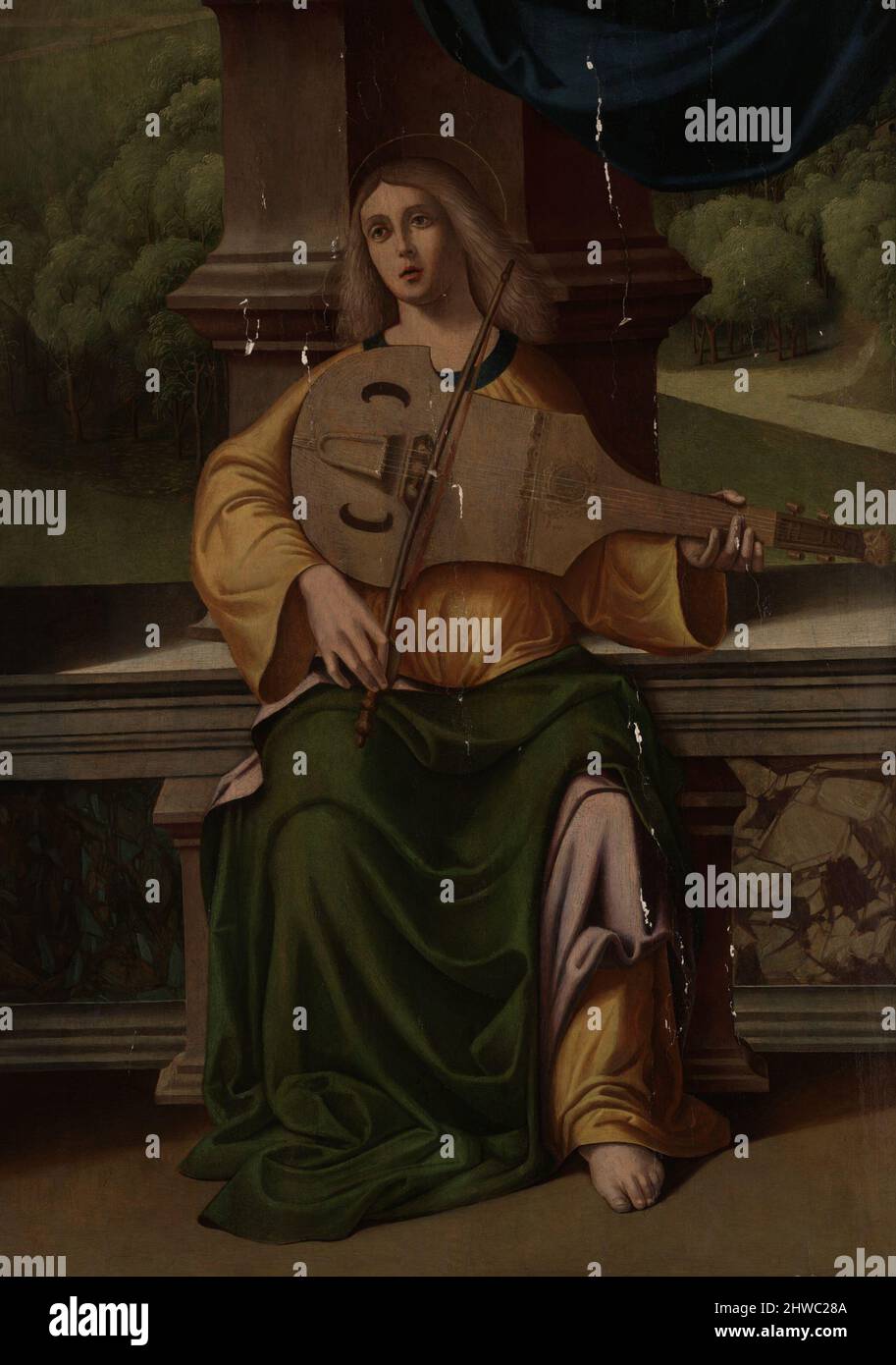 Santa Cecilia. Artista: Marco Palmezzano, italiano, 1456–1539 Foto Stock