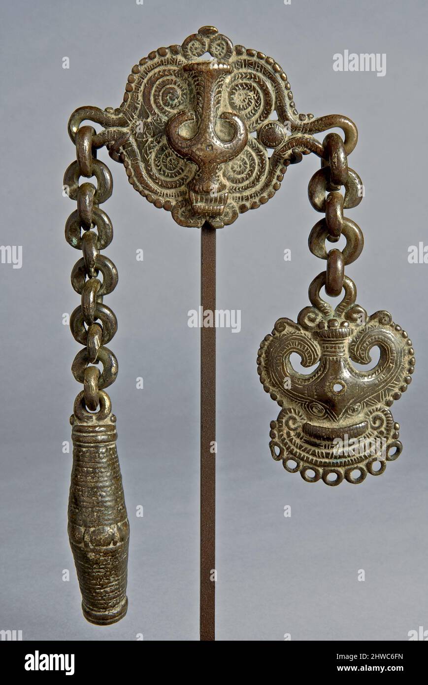 Strumento antincendio o finale decorativo (Loting/Santik) Foto Stock