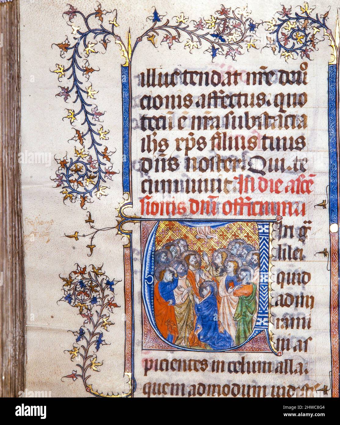 Misal de Sant Cugat, siglo XIV Archivo de la Corona de Aragón. Foto Stock