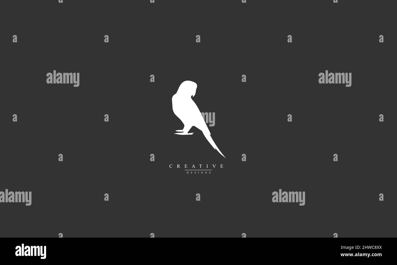 Logo Parrot Bird Vector Illustrazione Vettoriale
