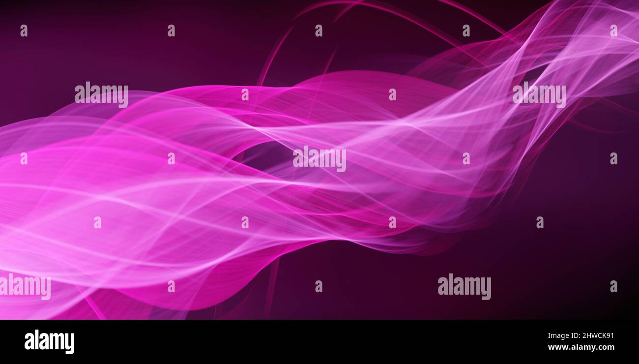 Scifi linee di luce Flashy Purple rosa colori astratto moderno Wallpaper Foto Stock