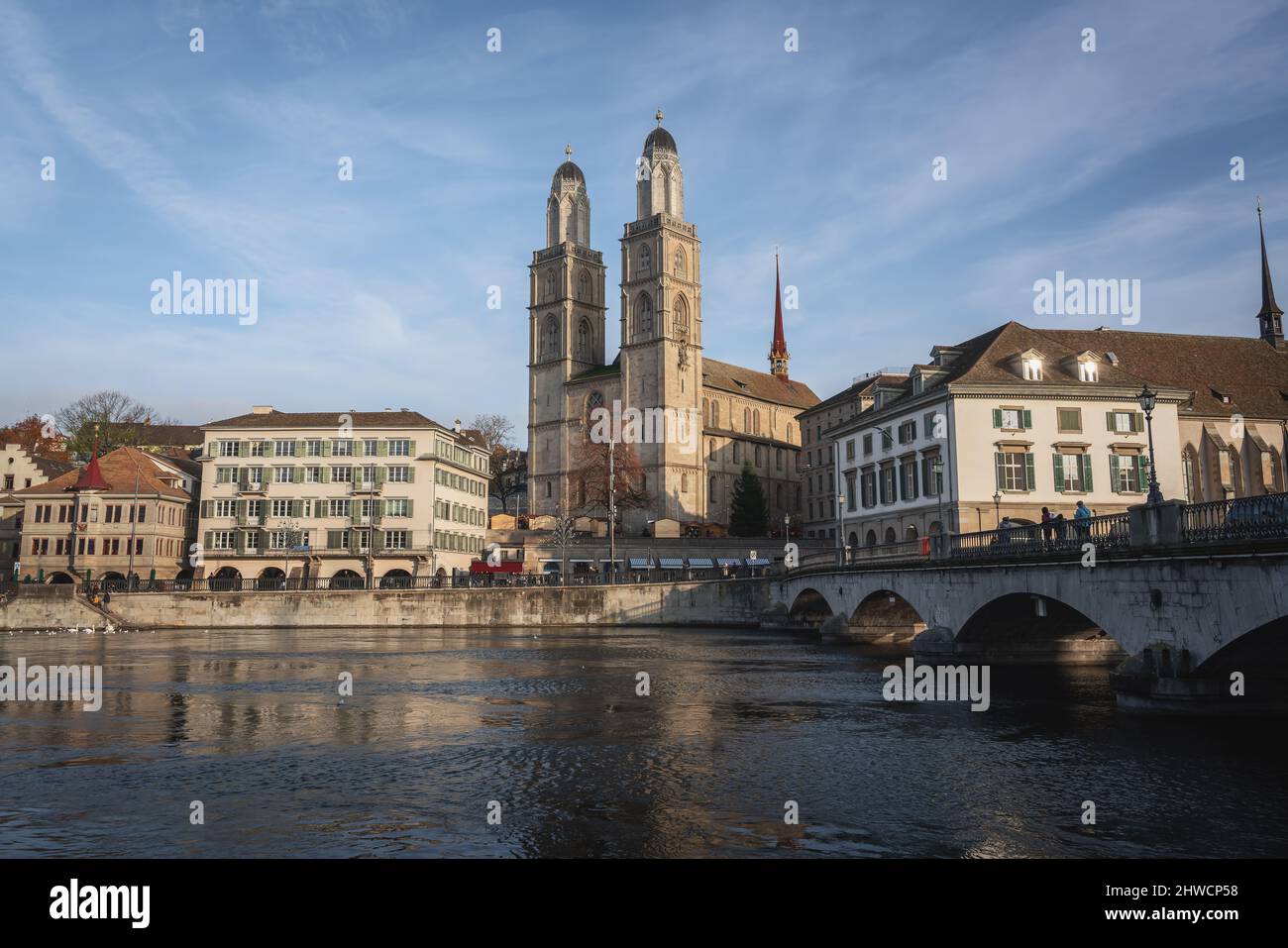 Chiesa di Grossmunster - Zurigo, Svizzera Foto Stock