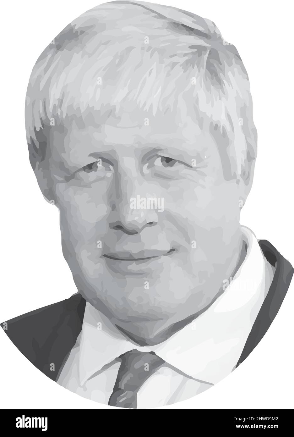 Boris Johnson Illustrazione Vettoriale