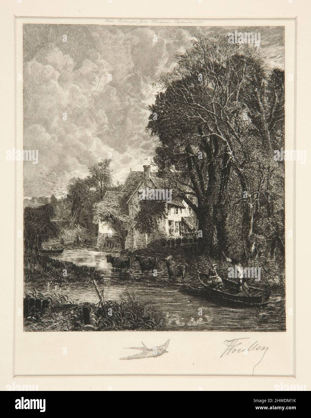 La fattoria Valley. Artista: Victor-Louis Focillon, francese, 1849–1918After: John Constable, inglese, 1776–1837 Foto Stock
