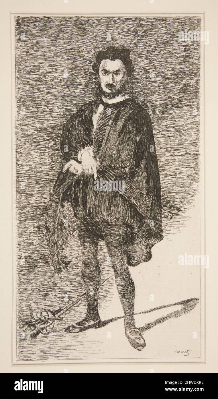 L’acteur tragique (il tragico attore). Artista: Édouard Manet, francese, 1832–1883 Foto Stock