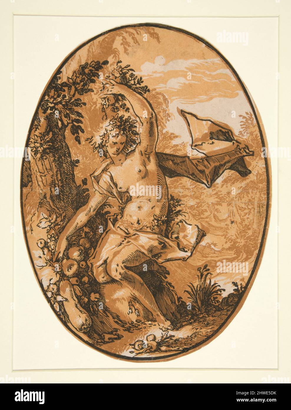 Persefone (Proserpine). Artista: Hendrick Goltzius, olandese, 1558–1617 Foto Stock
