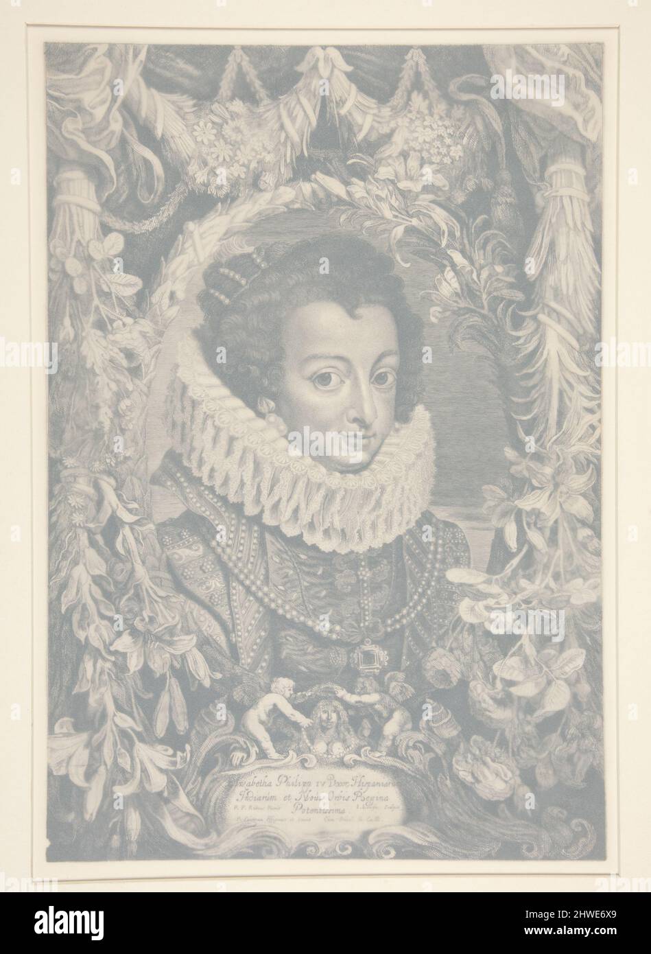 Elisabetta di Borbone (1602-1644). Artista: Jacob Louys, olandese, 1595–dopo il 1644 Foto Stock