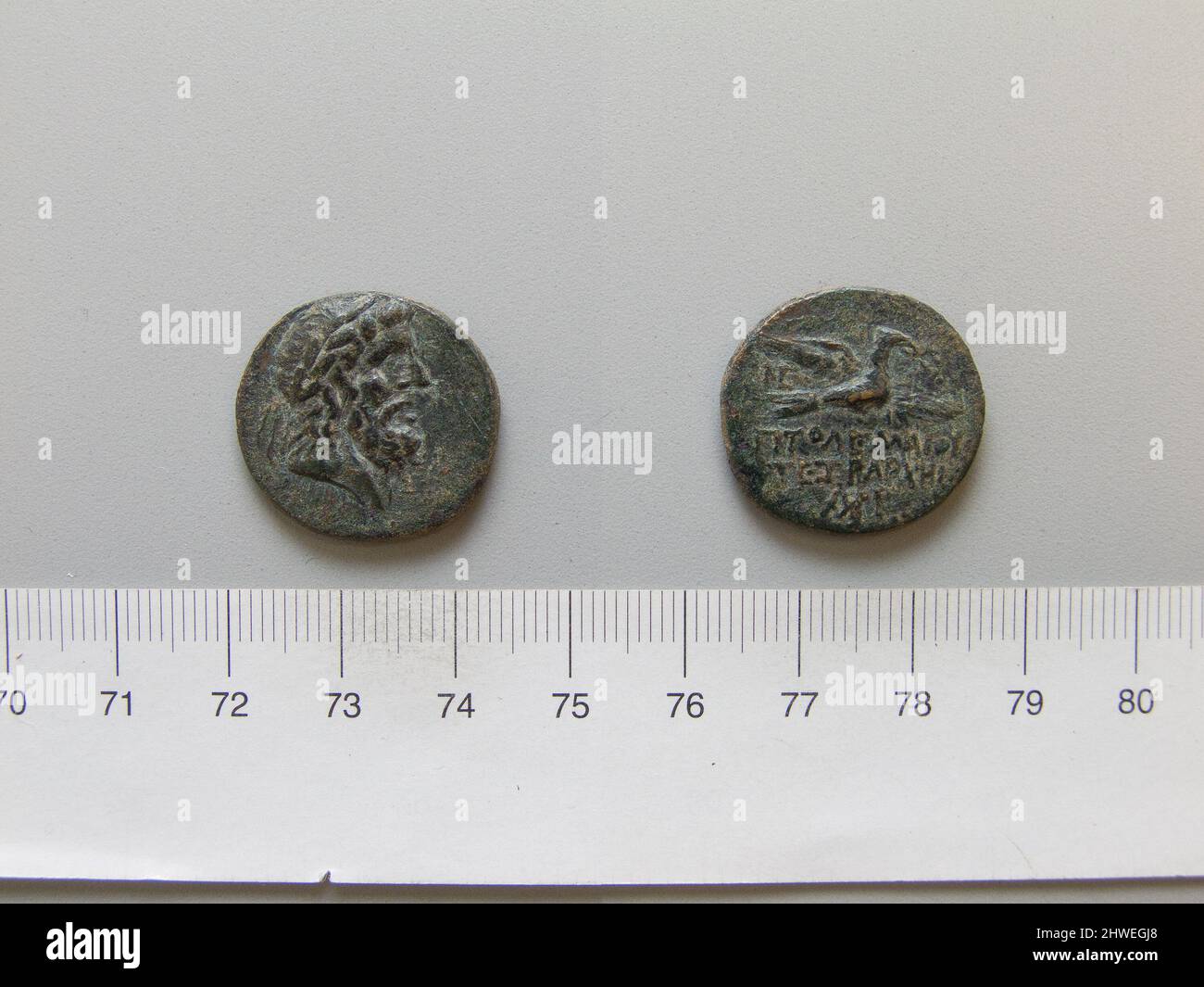 Moneta di Tolomeo da Chalcis. Regnante: Tolomeo, ca. 85-40 a.C. Mint: Chalcis artista: Sconosciuto Foto Stock