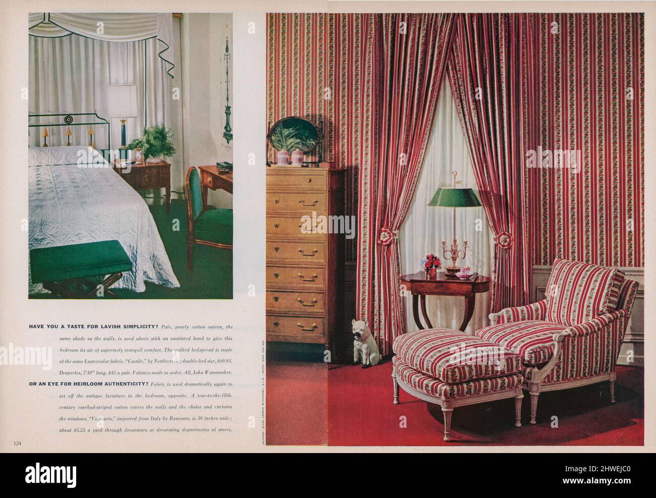 Vintage March 1962 "Good Housekeeping" Magazine advert, USA Foto Stock