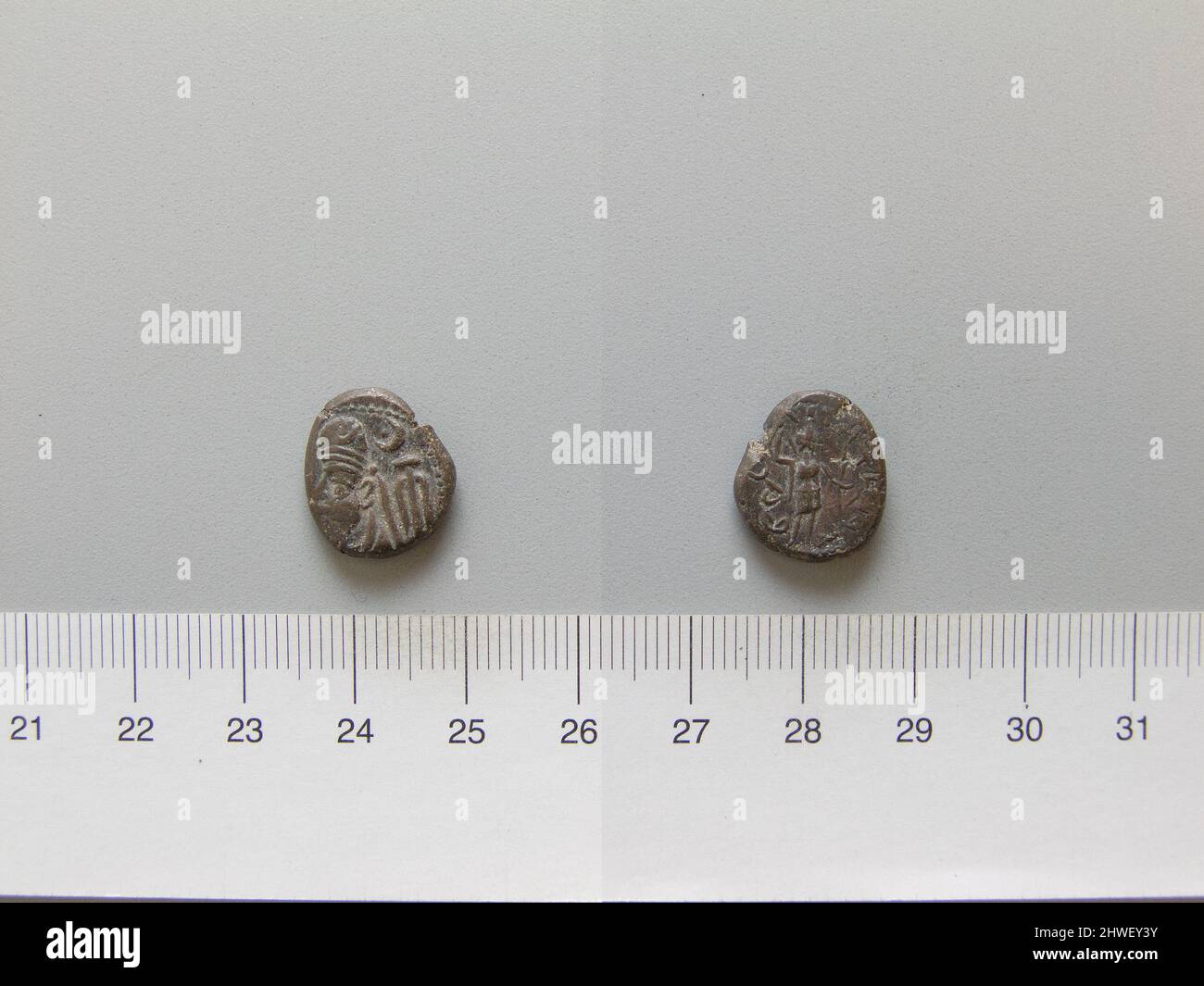 Moneta di Orodes i, re di Partia da Elymar. Regnante: Orodes i, re di Partia, governò ca. 85–80 a.C. Mint: Elymais artista: Sconosciuto Foto Stock