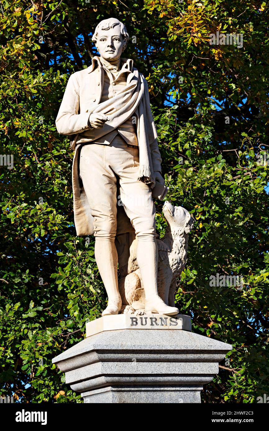 Ballarat Australia / il poeta Scozzese Robert Burns monumento. Foto Stock