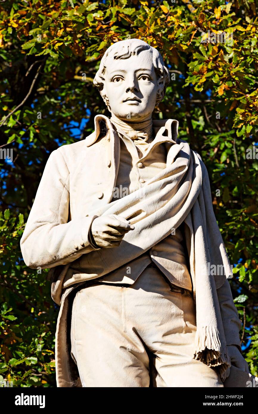 Ballarat Australia / il poeta Scozzese Robert Burns monumento. Foto Stock