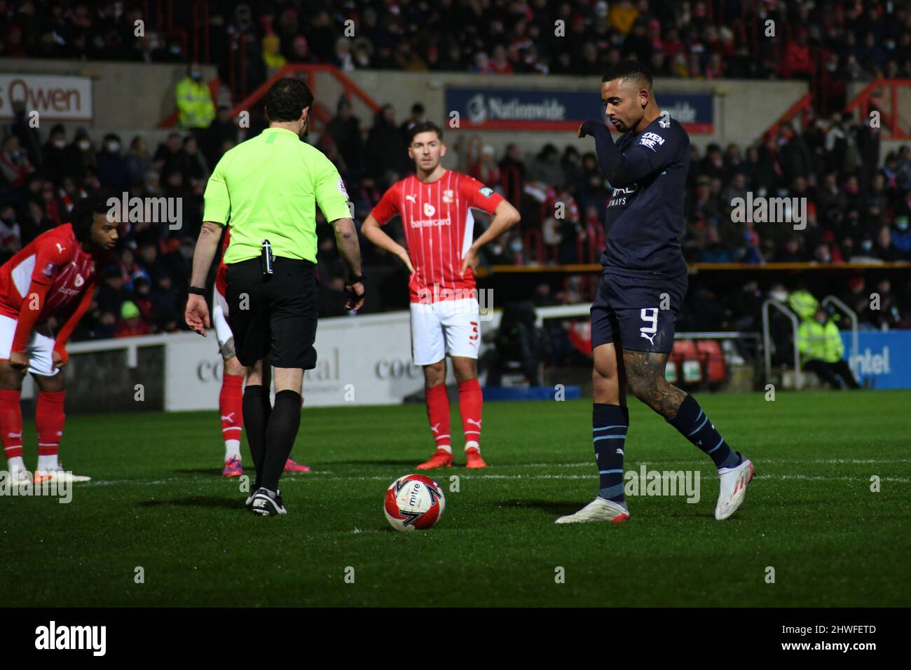 Swindon Town / Manchester City, Regno Unito - 07 Jan 2022 Foto Stock