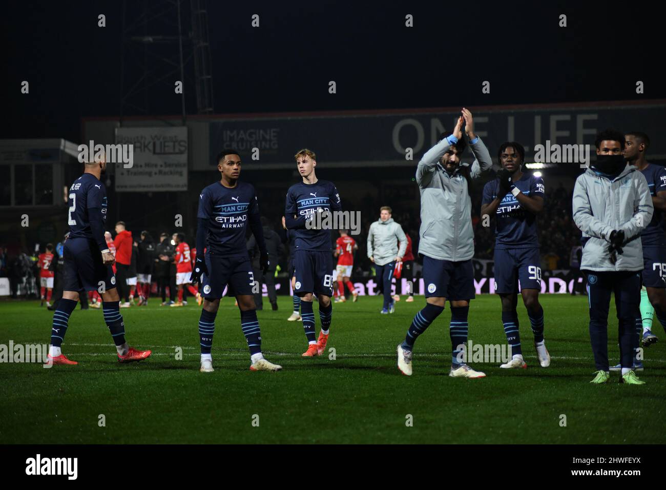 Swindon Town / Manchester City, Regno Unito - 07 Jan 2022 Foto Stock