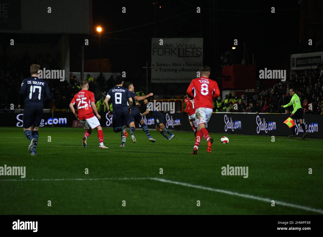 Swindon Town / Manchester City, Regno Unito - 07 Jan 2022 Foto Stock
