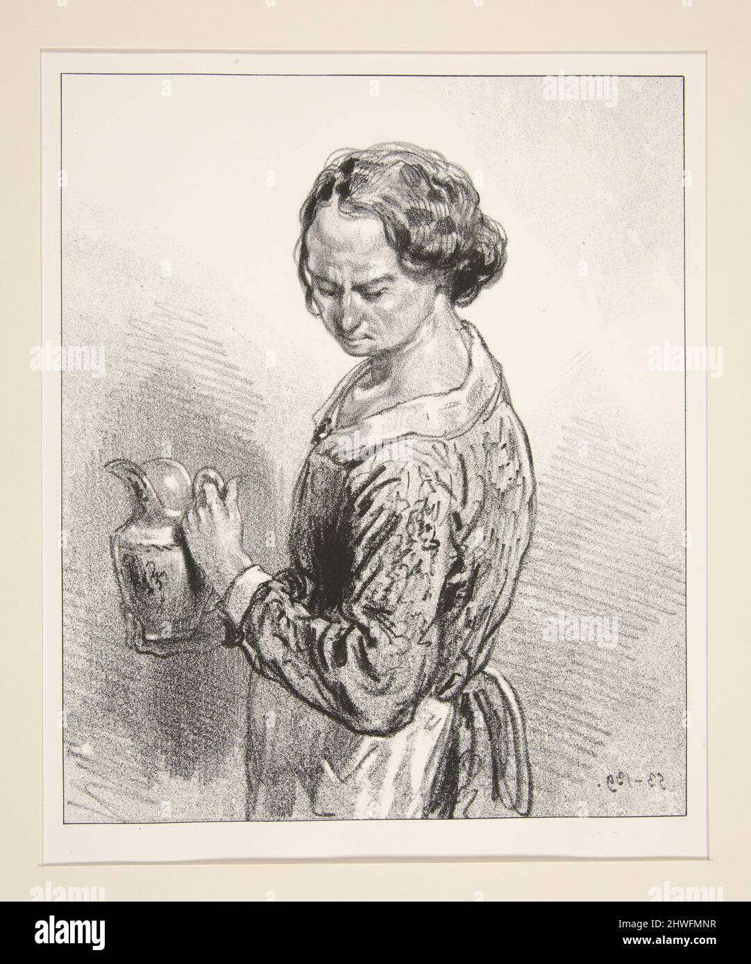 Madame, autrefois, c'etait Louison…quand, moi, j'etait madame.. Artista: Paul Gavarni, francese, 1804–1866 Foto Stock